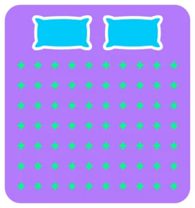 king-size bed graphic